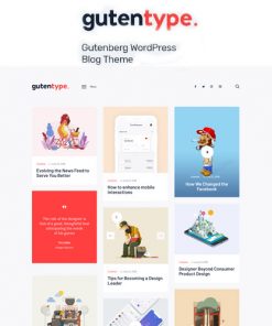 Gutentype 100 Gutenberg Wordpress Theme For Modern Blog