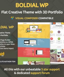 Boldial Wp Flat Creative Theme With 3d Portfolio