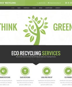 Eco Recycling Ecology Nature Wordpress Theme