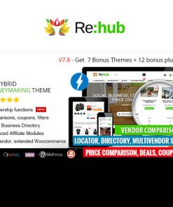 Rehub Price Comparison Affiliate Marketing Multi Vendor Store Community Theme