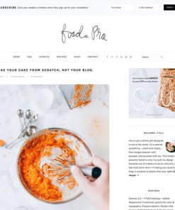 Studiopress Foodie Pro Genesis Wordpress Theme