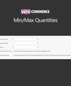 Woocommerce Min Max Quantities