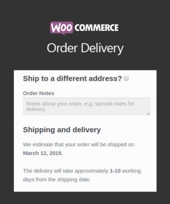 Woocommerce Order Delivery