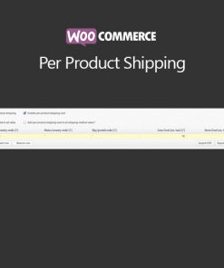 Woocommerce Per Product Shipping