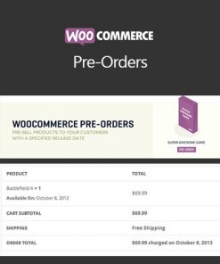 Woocommerce Pre Orders