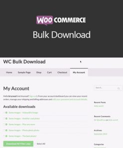 Woocommerce Bulk Download