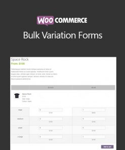 Woocommerce Bulk Variation Forms