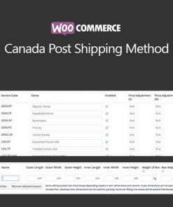 Woocommerce Canada Post Shipping Method