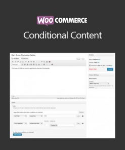 Woocommerce Conditional Content