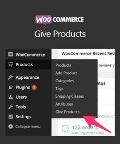 Woocommerce Give Products