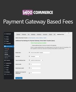 Woocommerce Payment Gateway Based Fees