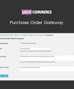 Woocommerce Purchase Order Gateway