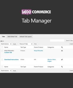 Woocommerce Tab Manager